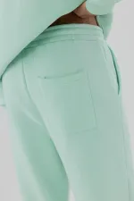 Basic Sweatpants with Elasticated Cuffs, Mint
