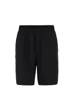 Oversize Modal Kumaş Bermuda Şort Siyah