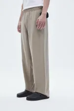 Rahat Kalıp Lyocell Kumaş Pantolon Haki