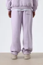 Washed Baggy Sweatpants Lilac
