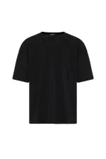 Basic Oversize Paça Lastikli Eşofman Takım Siyah