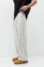 Bağcıklı Baggy Fit Eşofman Alt Ice Grı