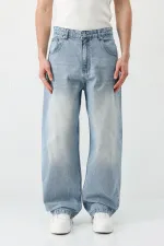 Super Baggy Fit Jean Buz Mavi