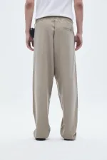 Rahat Kalıp Lyocell Kumaş Pantolon Haki