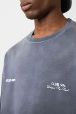 Yıkamalı Oversize Tişört Siyah