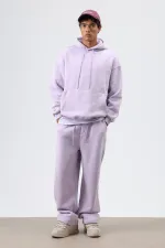 Washed Baggy Sweatpants Lilac