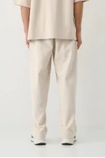 Baggy Fit Yıkamalı Eşofman Alt Taş