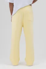 Pantalon de survêtement ample basique jaune