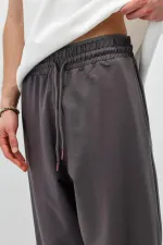 Basic Bel Lastikli  Eşofman Alt Füme