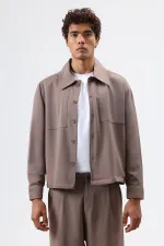 Relax Fit Ceket Vizon