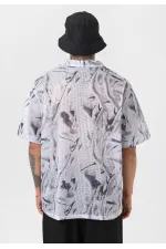 Desenli Fitilli Oversize Gömlek Desen-1