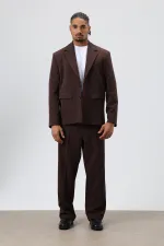 Oversize  Takım Elbise Koyu Kahve