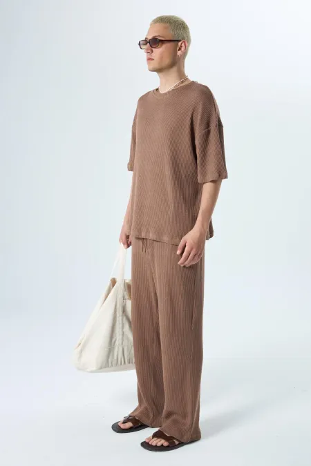 Basıc Oversize Takım Kahve