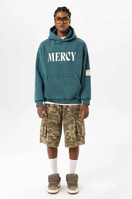 Détails de la carte Sweat-shirt oversize délavé Pétrole