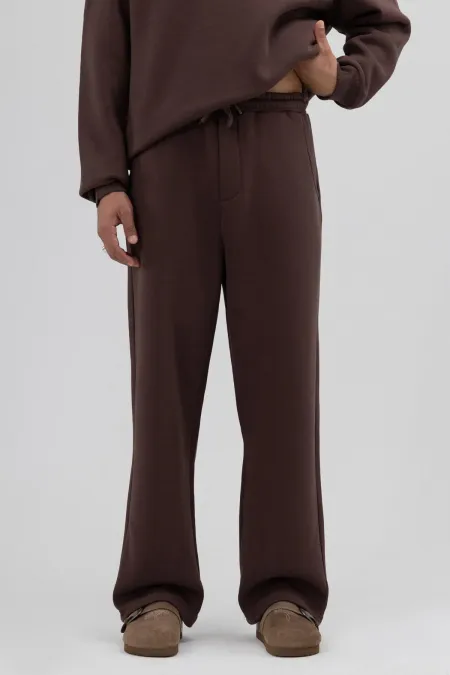 Basic Baggy Eşofman Alt Kahve