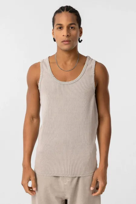 Débardeur lavable, camisole, couleur pierre athlétique