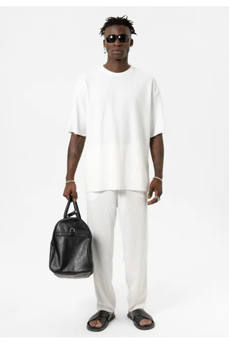 Basic Oversize Ottoman Takım Ekru