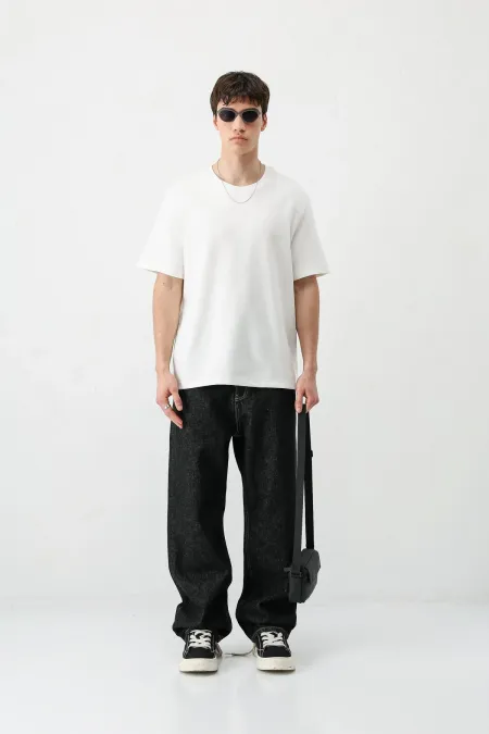 Baggy Fit Jean Siyah