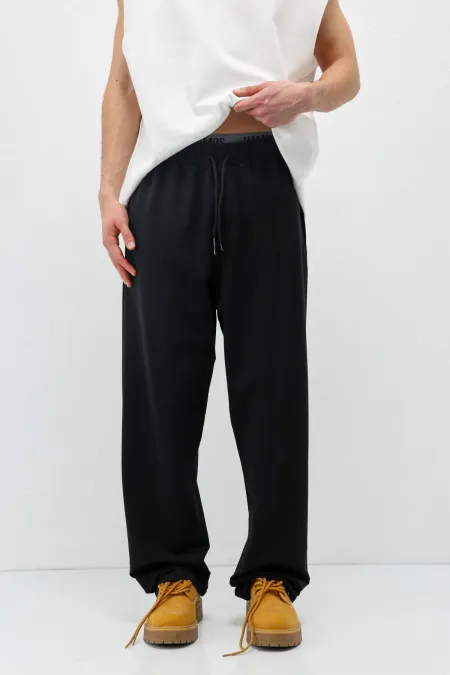 Basic Bel Lastikli  Eşofman Alt Siyah