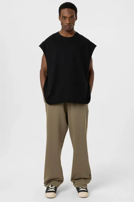 Basic Bel Lastikli  Eşofman Alt Haki