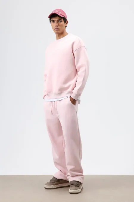 Washed Baggy Sweatpants Pink