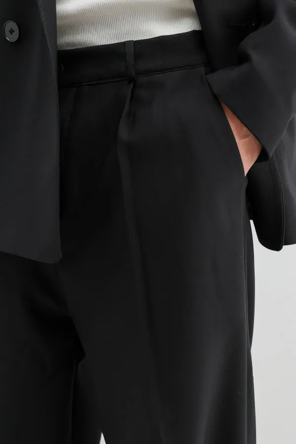 Costume croisé oversize noir