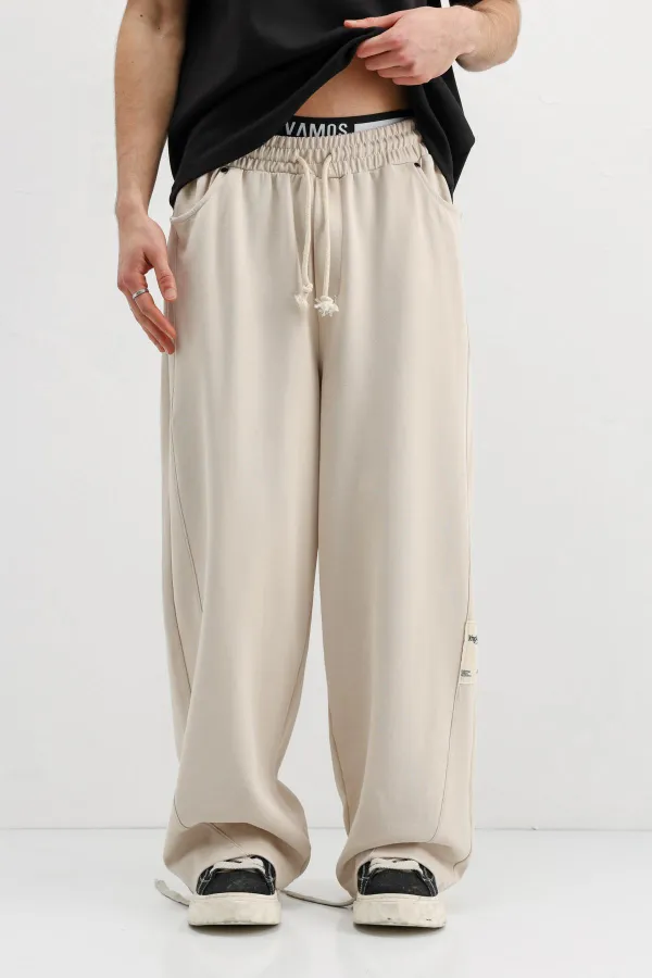 Baggy Fit Sweatpants Stone