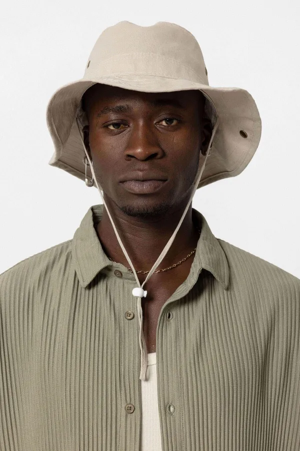 Basic Oversize Ottoman Takım Haki