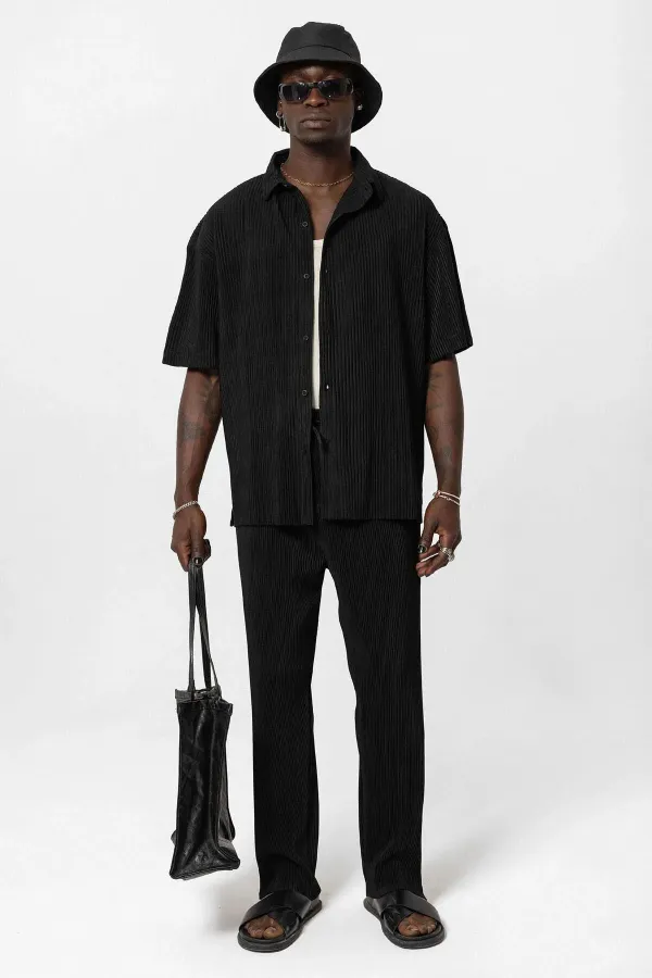 Basic Oversize Ottoman Suit Black