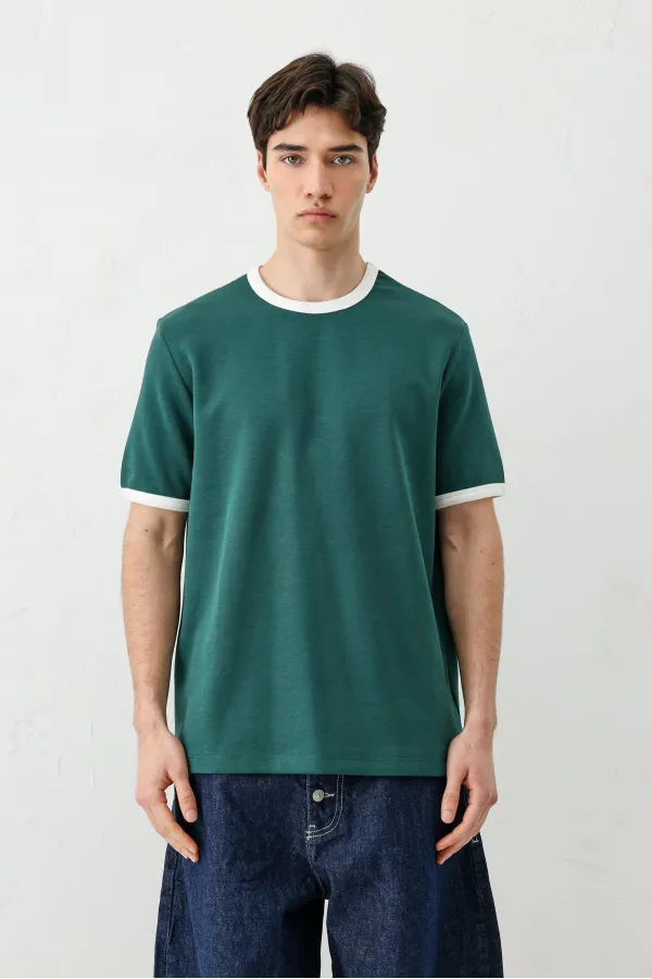 Kısa Kollu Regular Fit Tişört Nefti