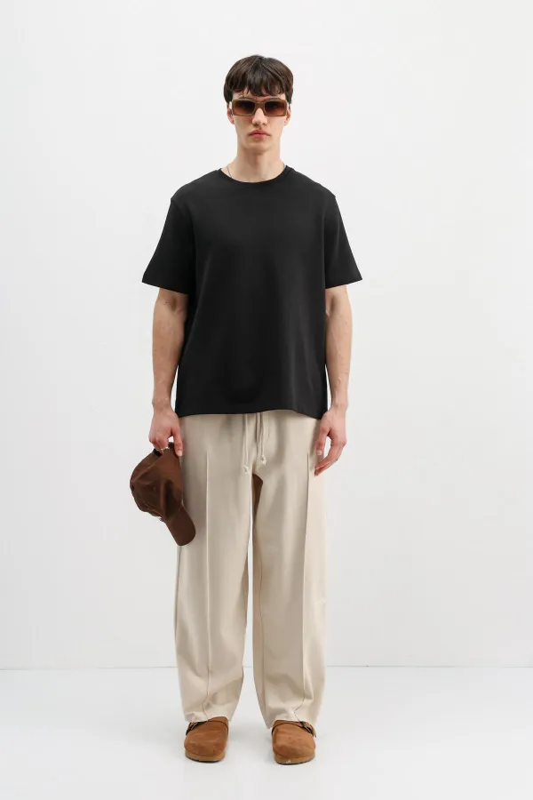 Baggy Fit Eşofman Alt Taş