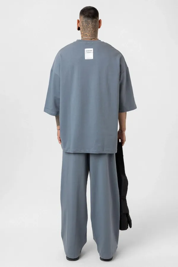 Süper Oversize Takım Füme