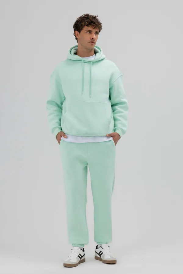 Basic Sweatpants with Elasticated Cuffs, Mint
