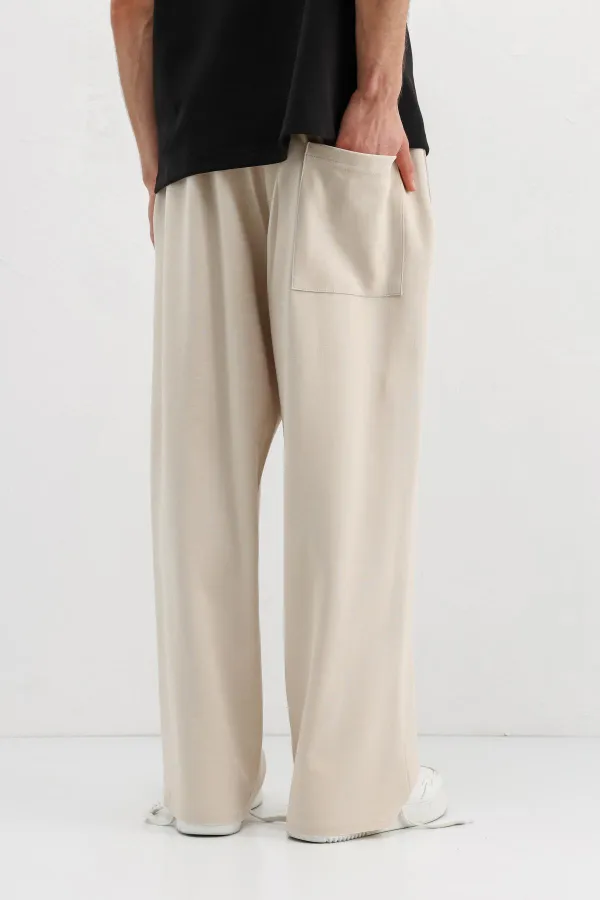 Baggy Fit Eşofman Alt Taş