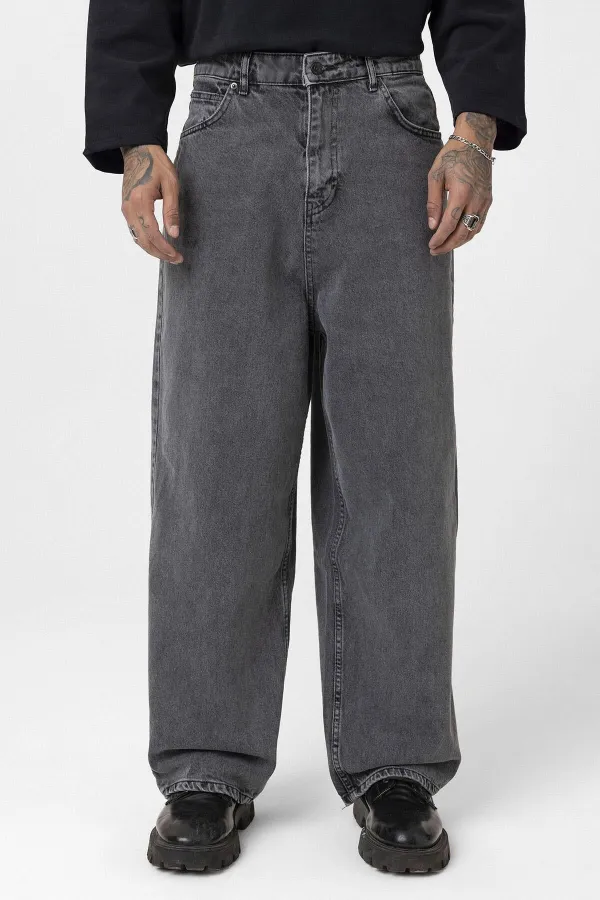 Jean gris super baggy