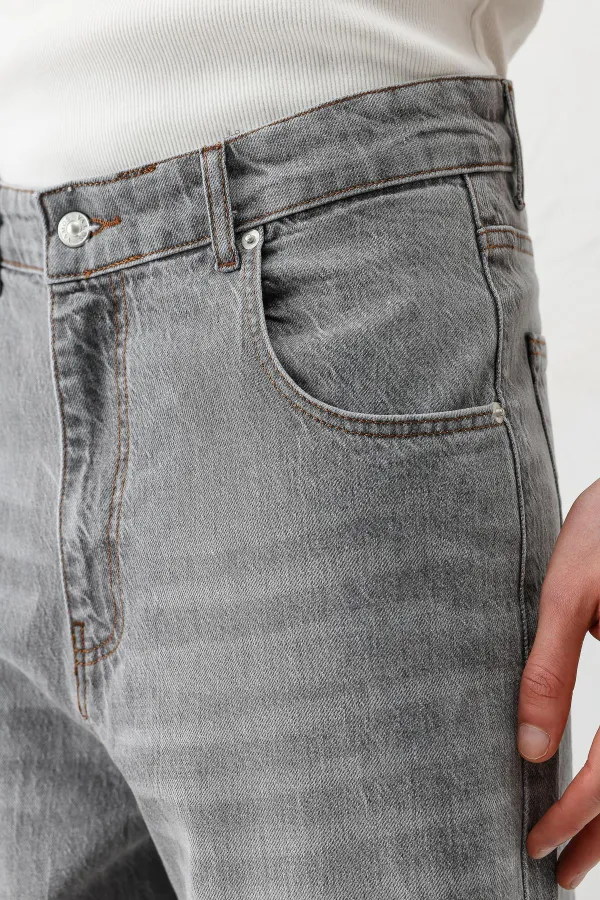 Super Baggy Fit Jean Antrasit