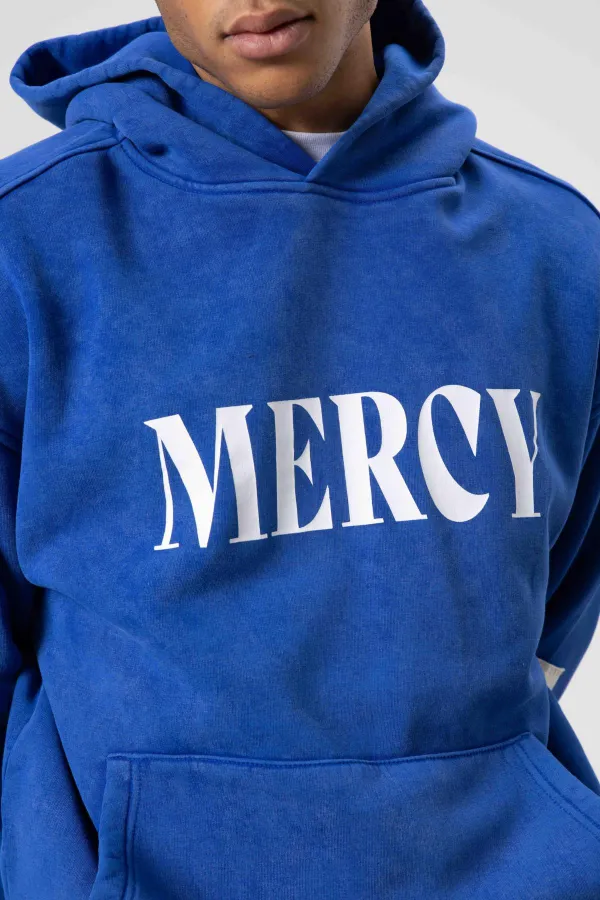 Sweat-shirt oversize délavé bleu marine