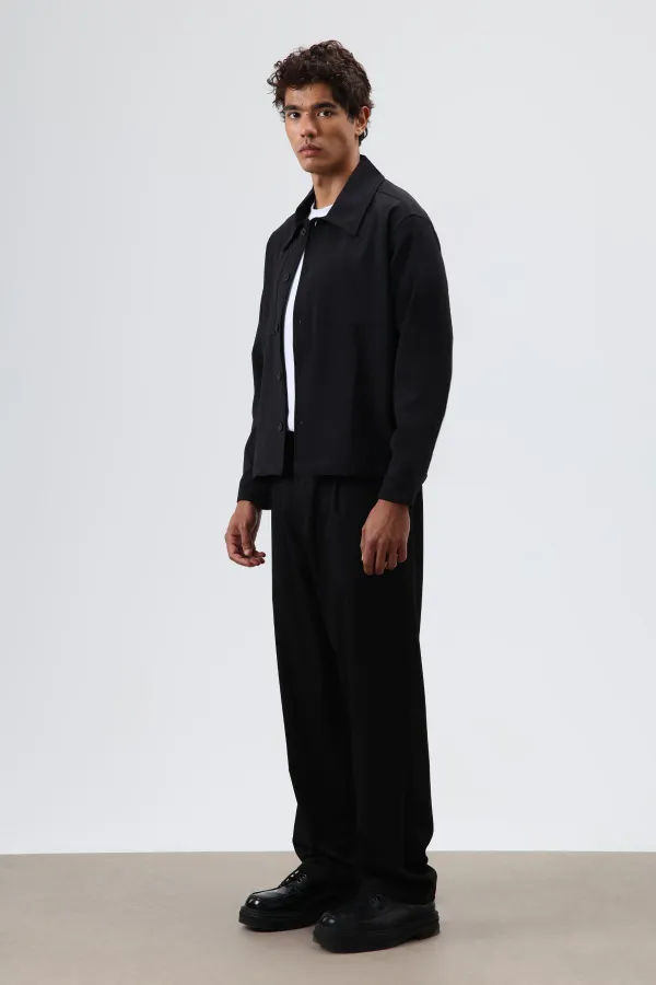 Relax Fit Ceket Siyah