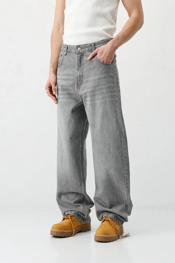 Super Baggy Fit Jean Antrasit