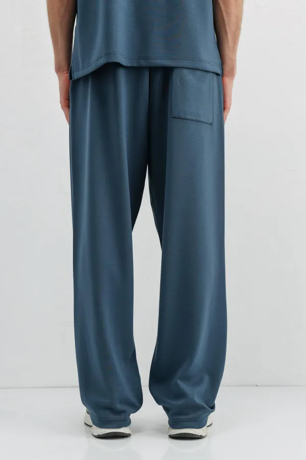 Modal Karışımlı Baggy Eşofman Alt İndigo