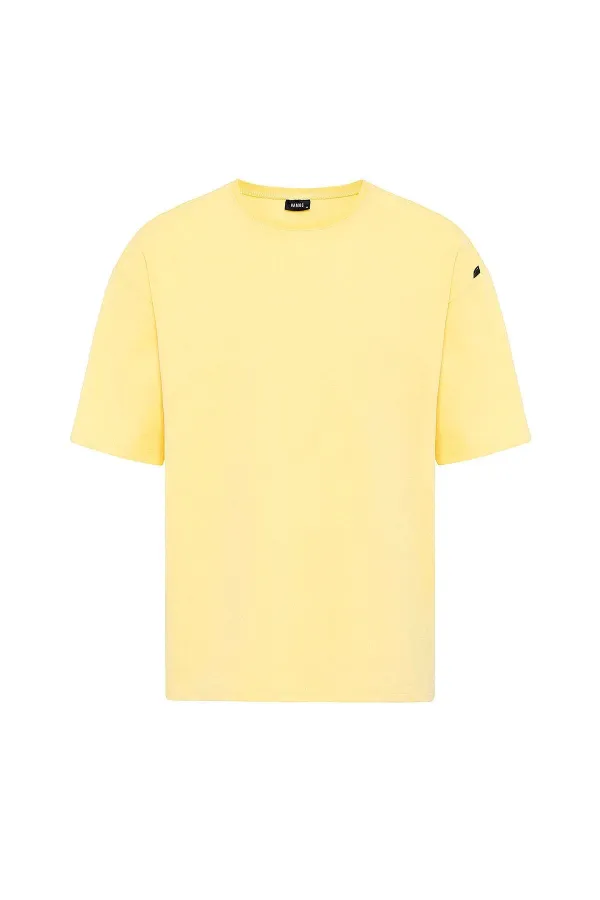 Basic Oversize Şort Takım Sarı