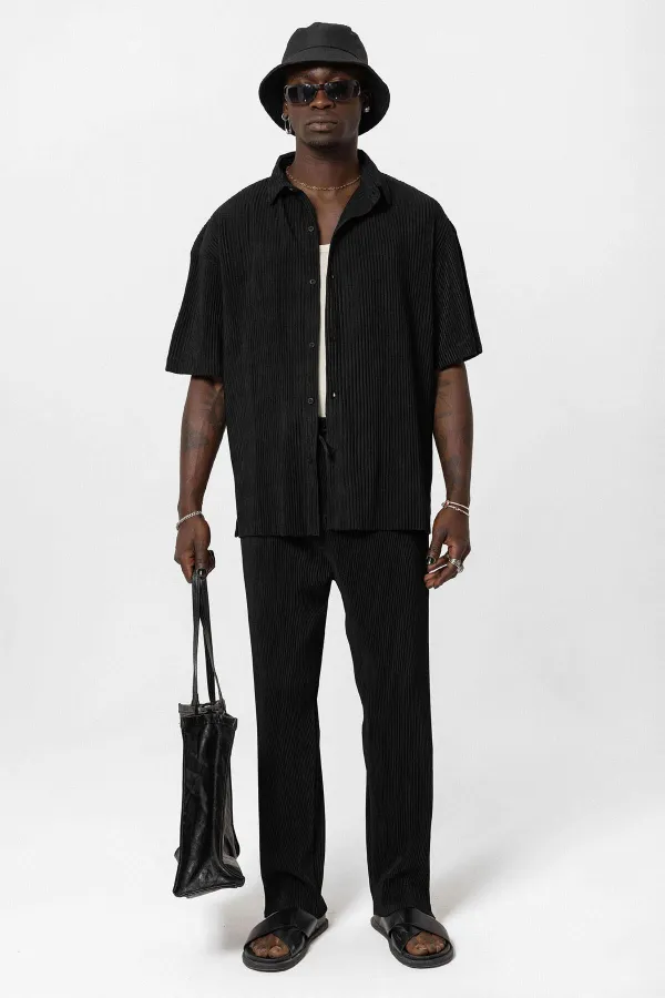 Basic Oversize Ottoman Suit Black