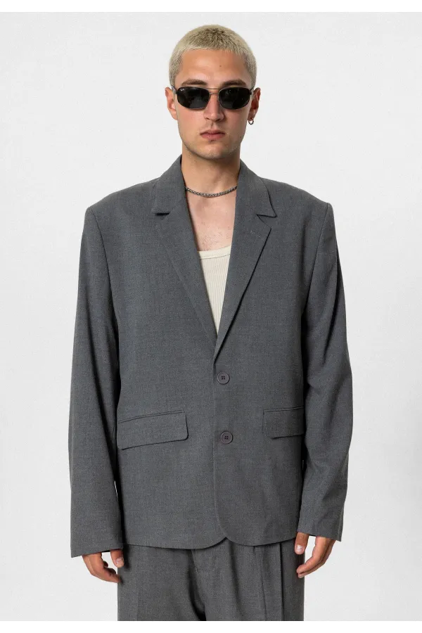 Costume classique oversize anthracite