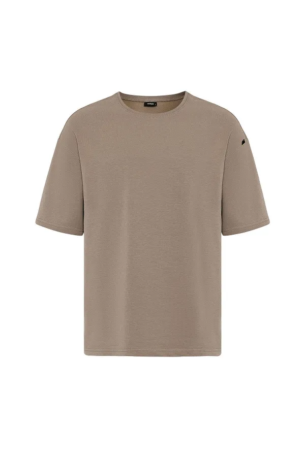 Basic Oversize Şort Takım Vizon