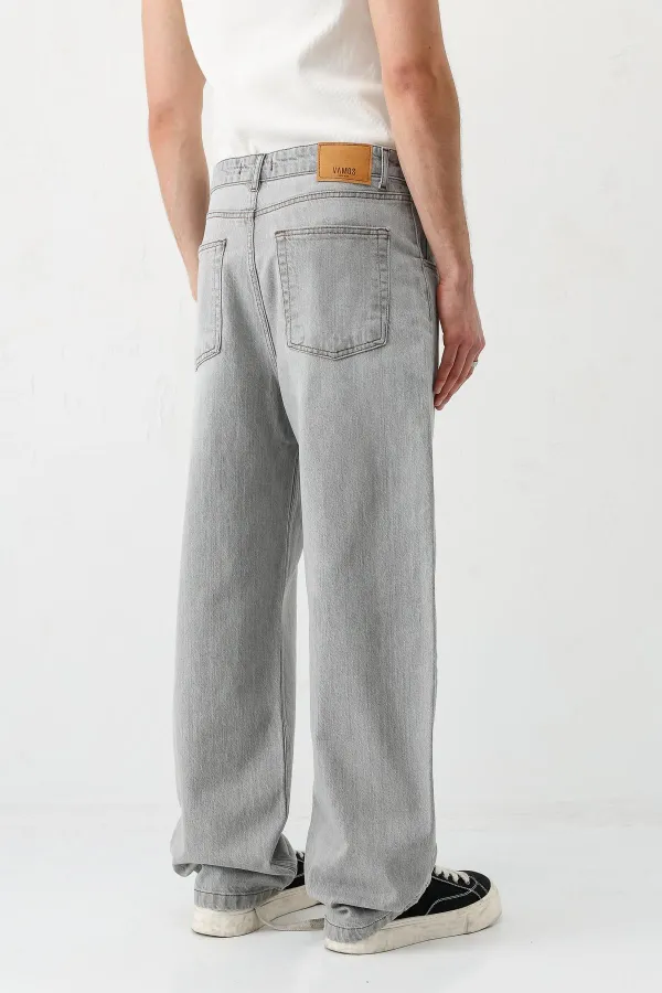 Super Baggy Fit Jean Ice Grı