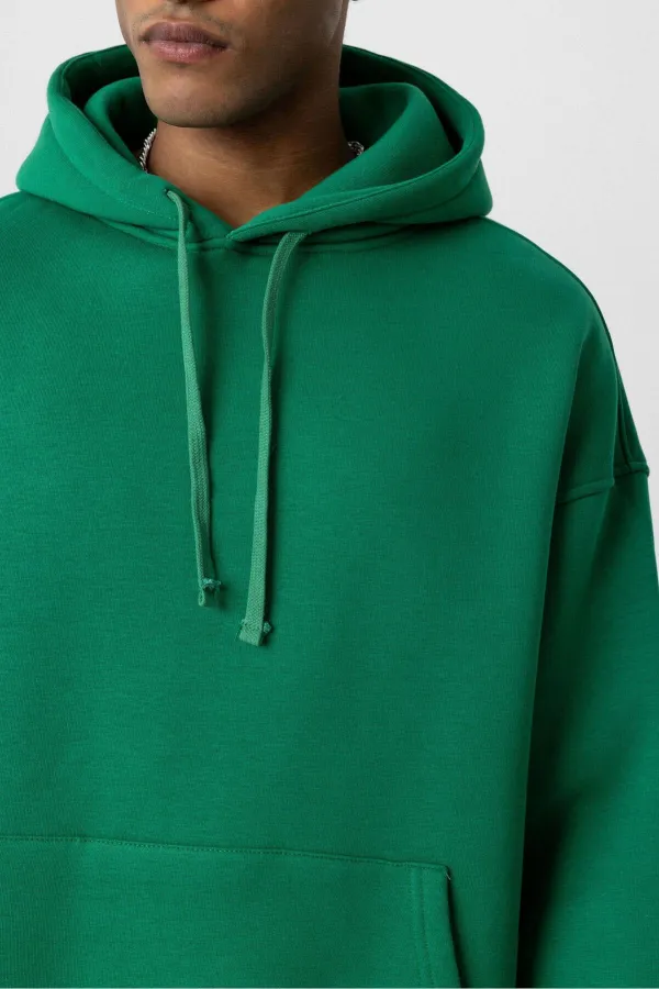 Sweat à capuche oversize basique Benetton avec détail de poche