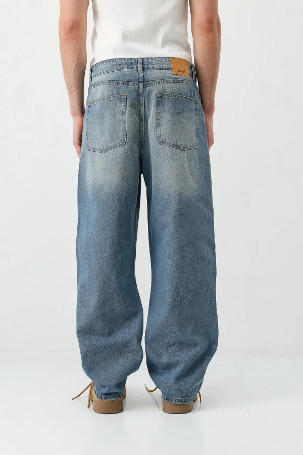 Baggy Fit Jean Yeşil