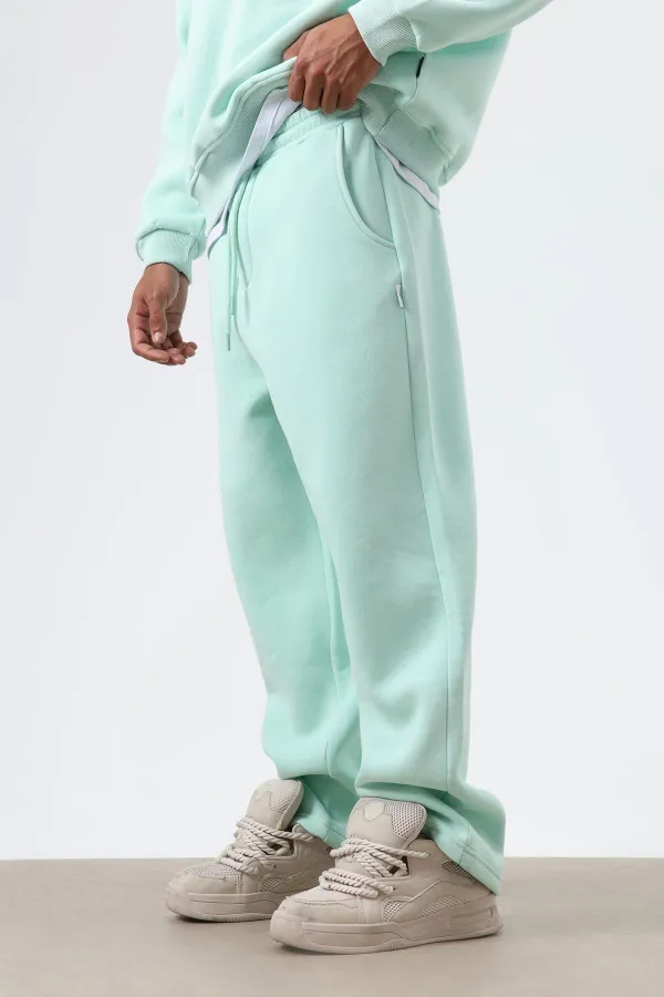 Yıkamalı Baggy Eşofman Alt Mint