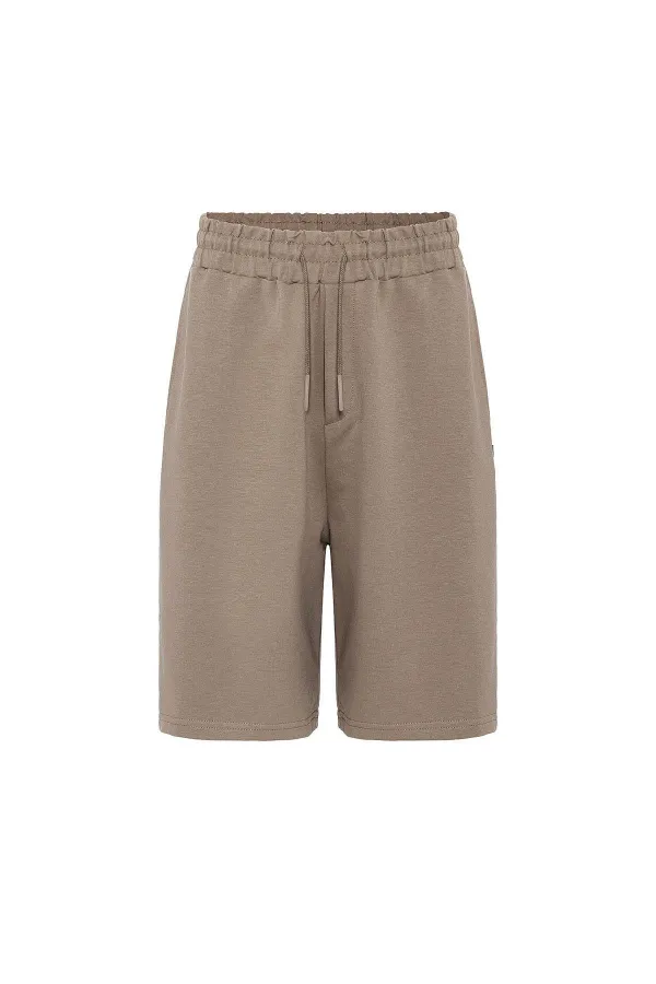 Basic Oversize Şort Takım Vizon