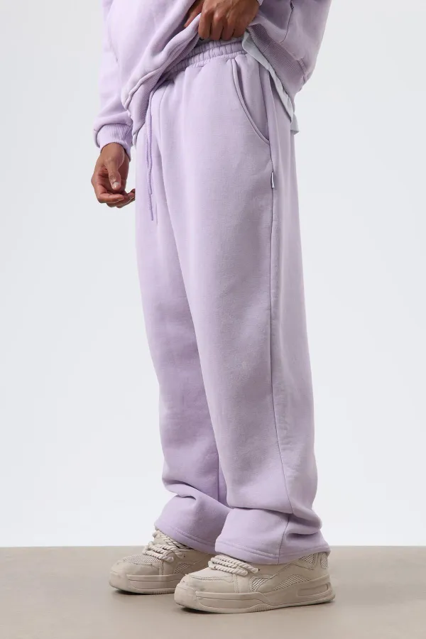 Washed Baggy Sweatpants Lilac
